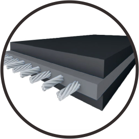 Steel cord conveyor belts